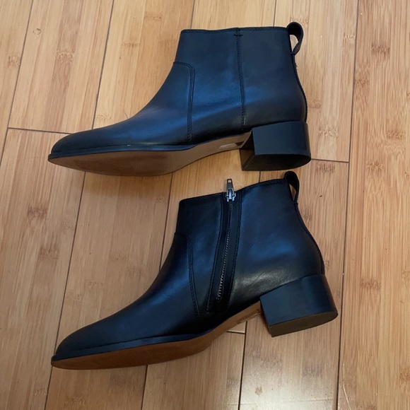 Madewell Camden Black Leather Ankle Boot 8M - Picture 3 of 10